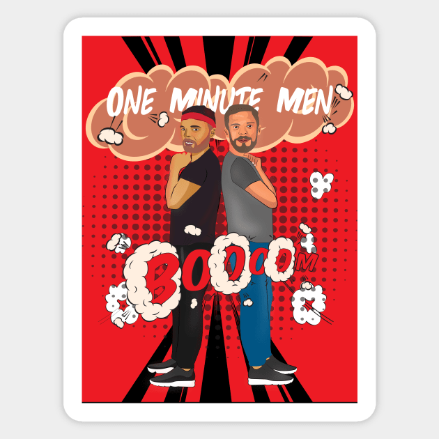 One Minute Men 2 Sticker by Winterbuckysnow